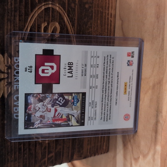 2020 Score CeeDee Lamb Rookie Card Oklahoma Sooners Cowboys - Picture 2 of 2